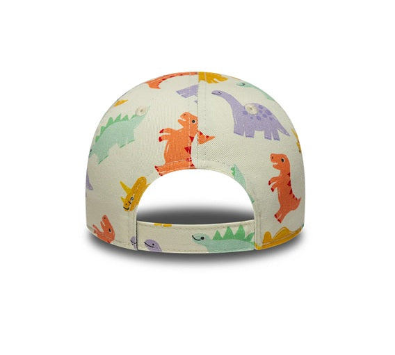 Gorra New Era Blanca con Dinosaurios – Infantil TODDLER