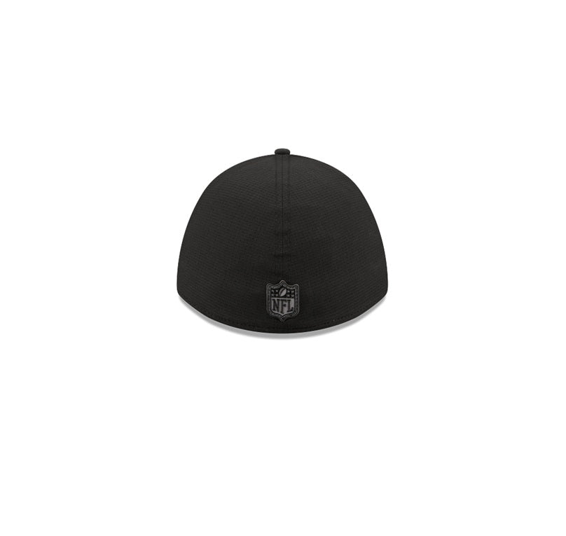 Gorra New Era 39THIRTY MC Raiders Training 2026 negra NFL