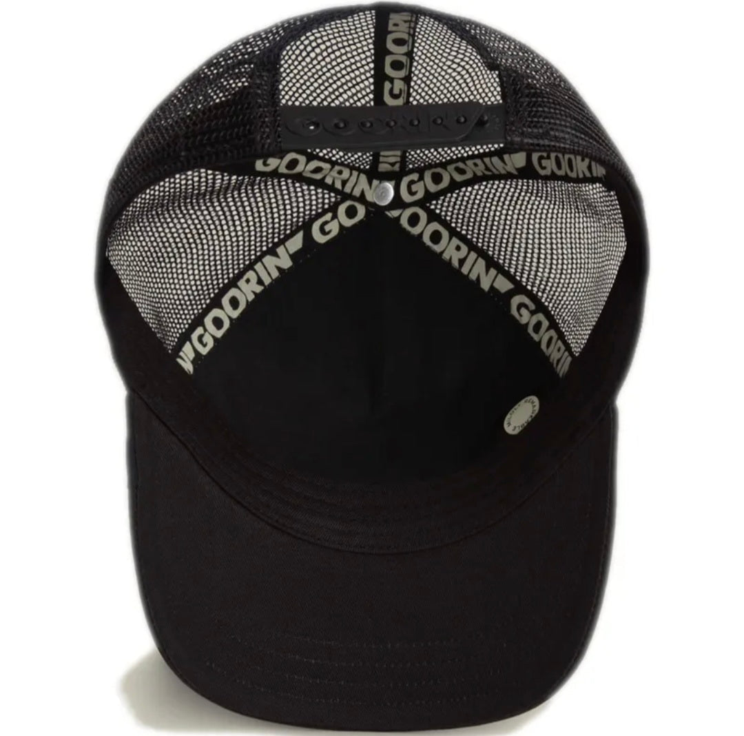 Gorra gallo COCK goorin bros blanca y negra - Mundogorrasgc