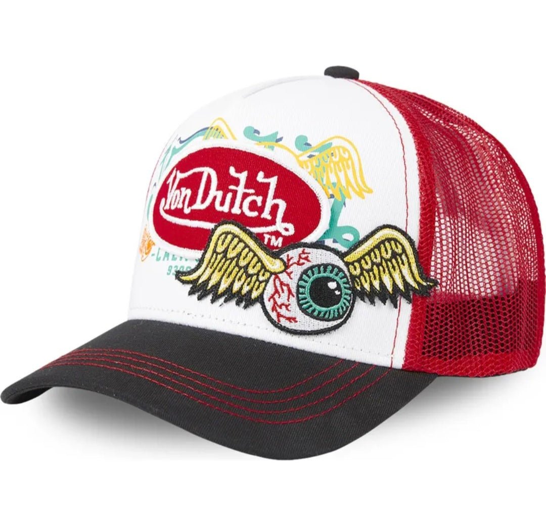 Gorra Von Dutch Trucker VD/O/CAS1/PAT/RED – Roja y negra - Mundogorrasgc