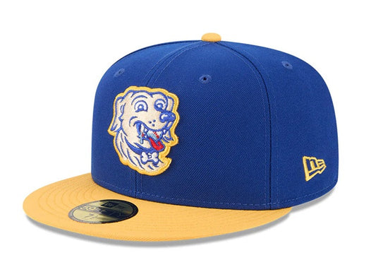 Gorra 59FIFTY azul y amarilla Barkansas Dizzys