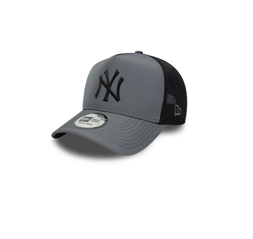 Gorra New Era E-Frame Trucker NY Yankees gris y negra