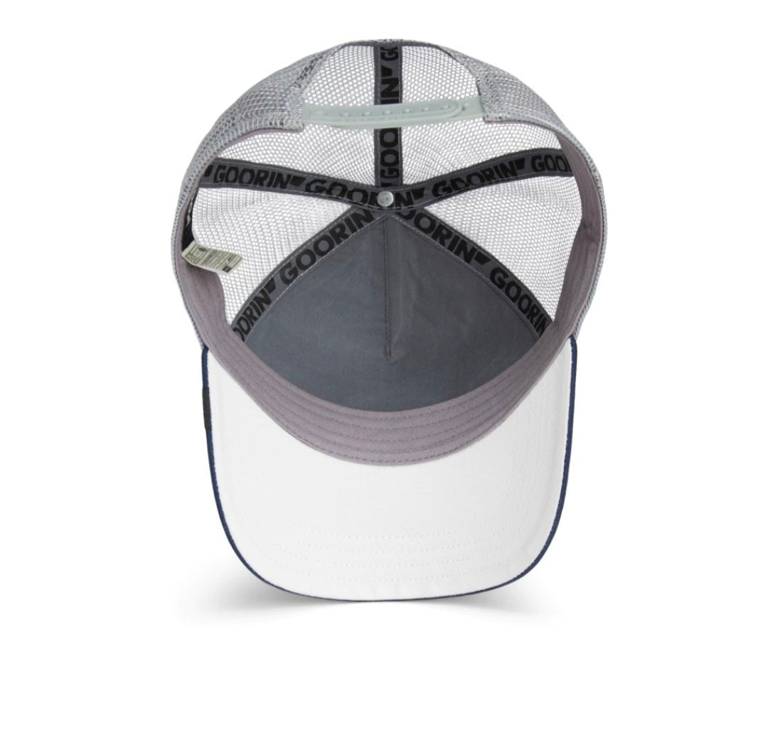 Gorra caballos trucker gris y azul marino goorin bros - Mundogorrasgc