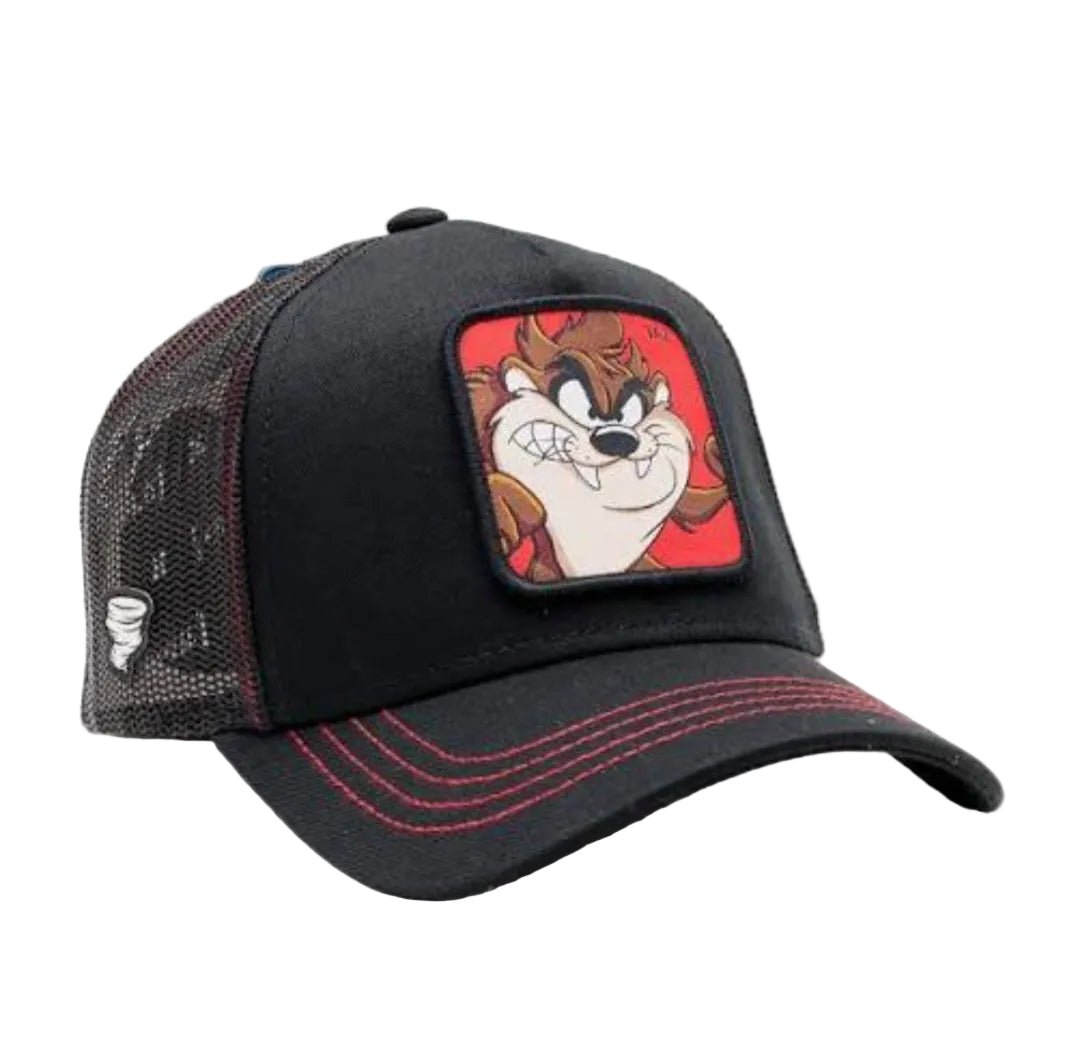 Gorra Capslab Looney Tunes Taz Negra Snapback - Mundogorrasgc