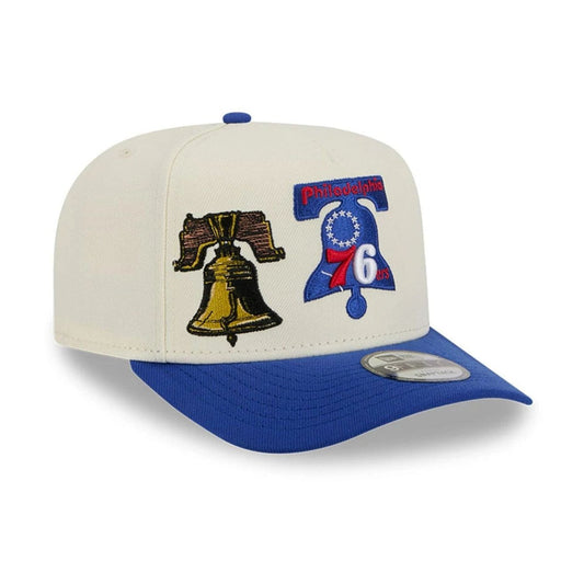 Gorra Philadelphia 76ers NBA crema azul 9FIFTY A - Frame Snapback - Mundogorrasgc