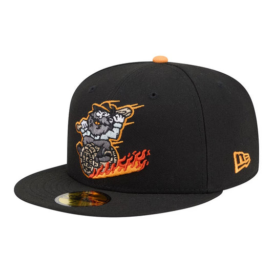 Gorra 59FIFTY negra Bowling Green Hot Rods