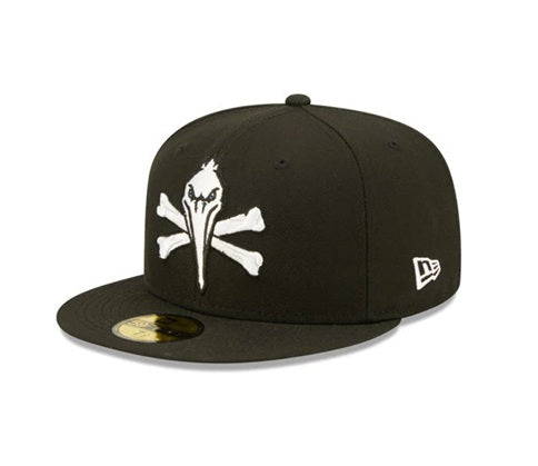 Gorra 59FIFTY negra Myrtle Beach Pelicans Pirates