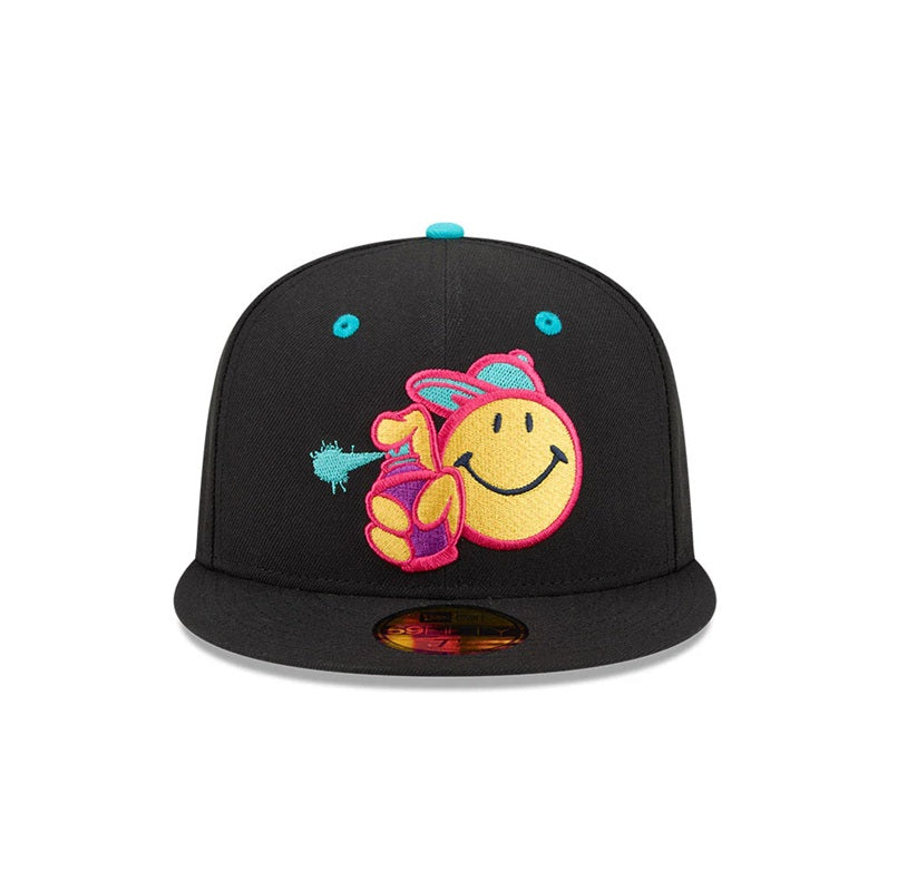 Gorra New Era 59FIFTY negra Worcester Red Sox graffiti