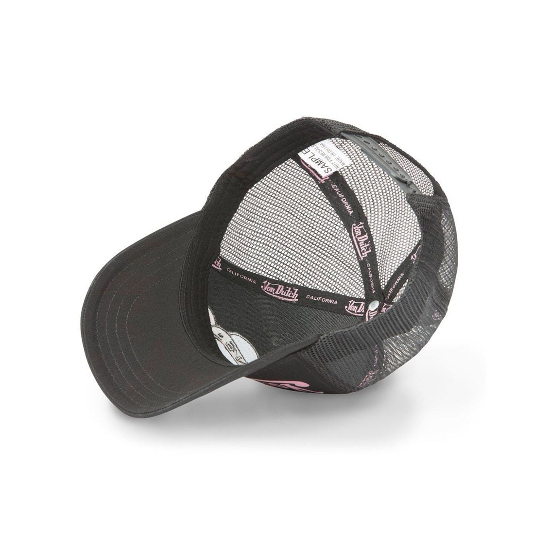 Gorra Trucker Von Dutch LOVU NR negra y rosa