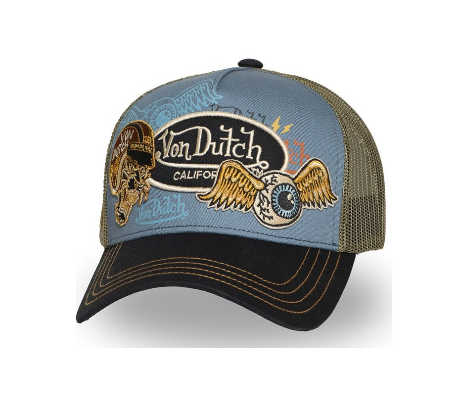 Gorra von dutch Azul PATCH10 trucker