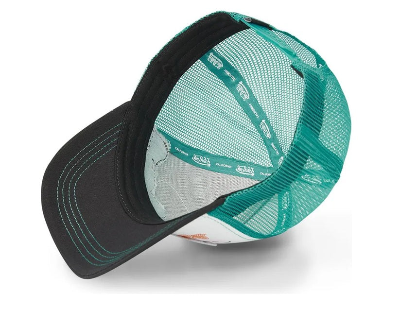 Gorra Von Dutch Trucker PAT GRE blanca verde negro