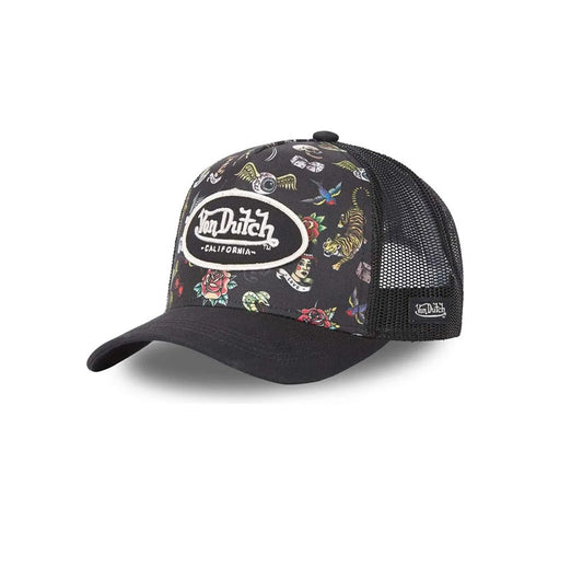 Gorra Trucker Von Dutch Tattoo TAT NR negra