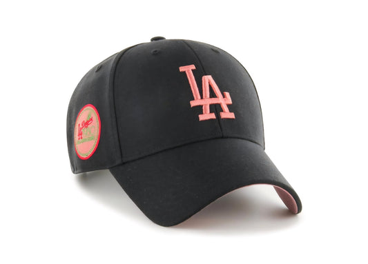 LA Dodgers negra y rosa snapback patch side - intershopgc - Tienda de gorras online - Maspalomas